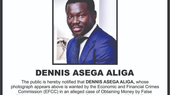 EFCC declares Asega Aliga, Teleology Holdings CEO, wanted