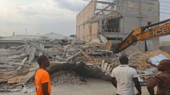 Rivers to probe developer as three-storey building collapses