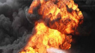 Fire guts one-storey building in Lagos