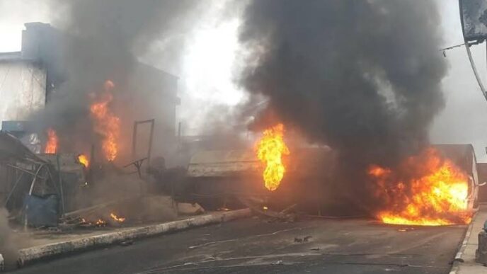 Four dead, banks razed as tanker explodes in Delta [PHOTOS]