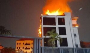 Pandemonium as fire guts Focus Holiday hotel in Abuja