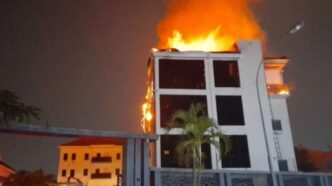 Pandemonium as fire guts Focus Holiday hotel in Abuja