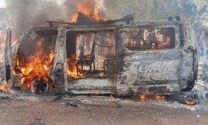 Four burnt to death, 10 injured as fire razes bus in Jigawa