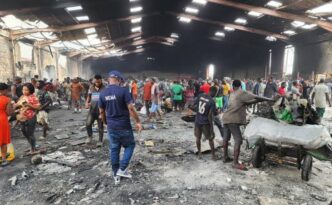 Goods worth millions of naira destroyed as fire guts two markets in Lagos