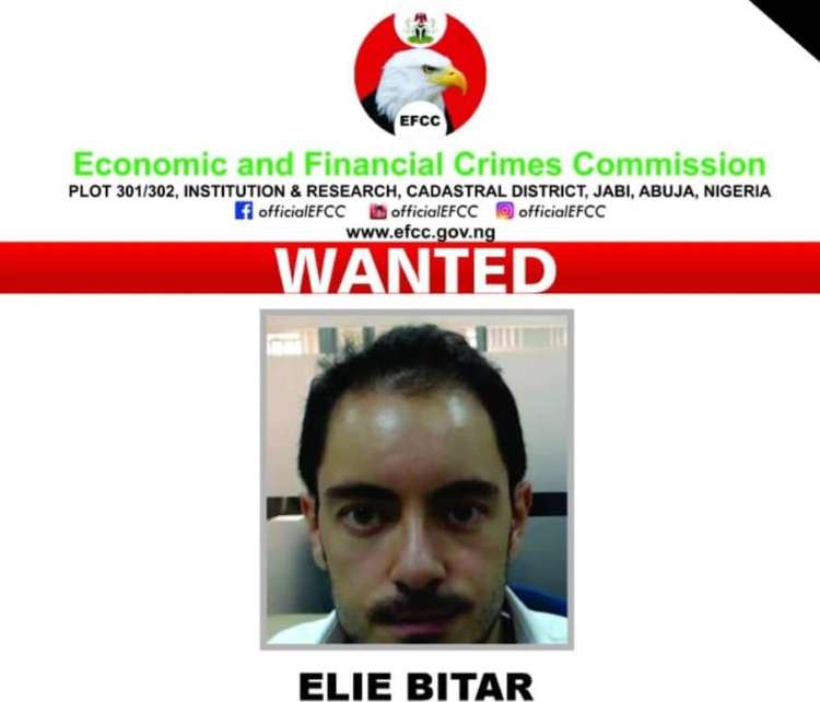 Elie Bitar, Lebanese national declared wanted by EFCC over CBEX fraud