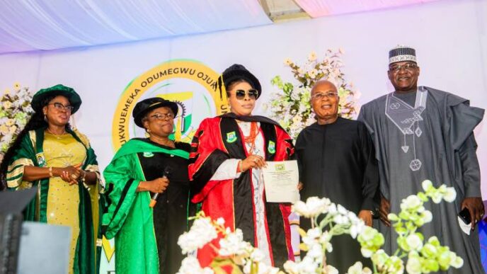 Keystone Bank chairman, Ada Chukwudozie, bags honorary doctorate degree 