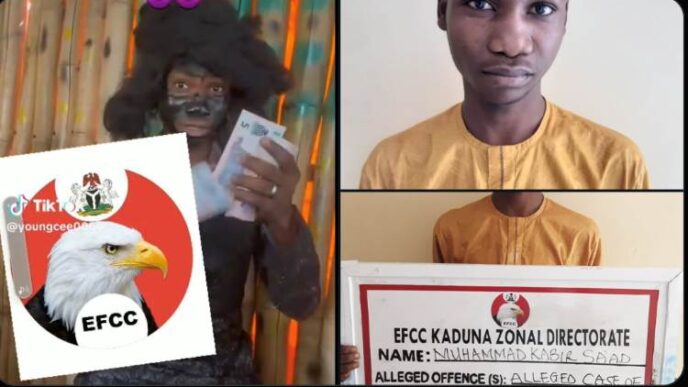 EFCC arrests TikToker for spraying, stepping on naira notes in Kaduna