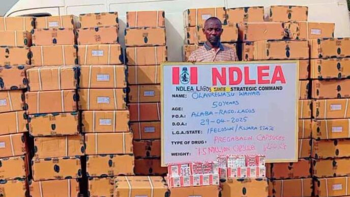 NDLEA seizes N3.4bn worth of opioids, codeine in Lagos, Rivers