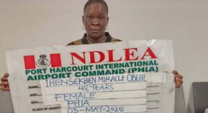 NDLEA arrests woman with cocaine in private part, stomach