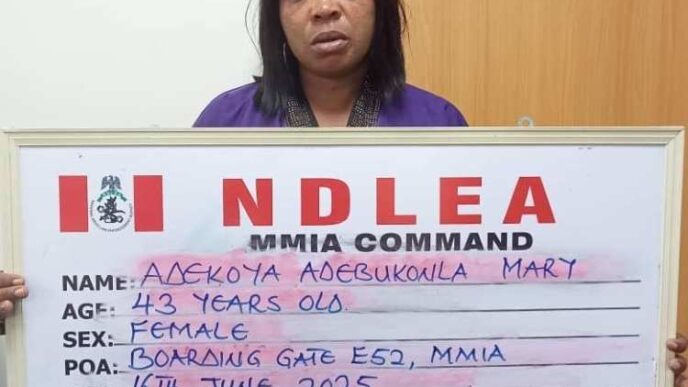 NDLEA nabs India-bound woman with 2.20kg cocaine at Lagos airport