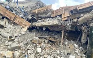 Two-storey building under construction collapses in Lagos