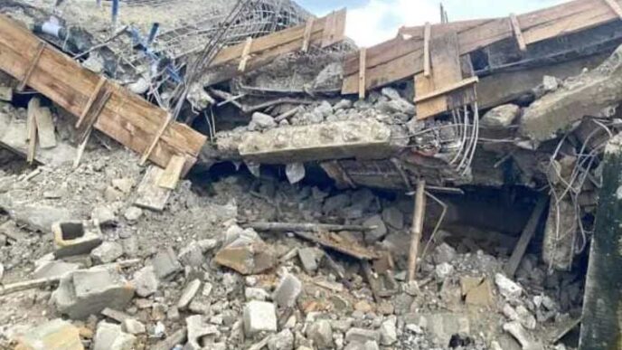 Two-storey building under construction collapses in Lagos