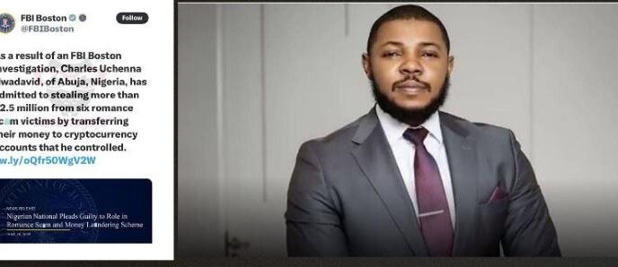 Charles Uchenna Nwadavid, Nec Bullion boss jailed in U.S. over $2.5m scam