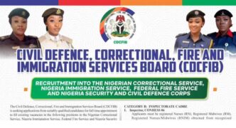 Simple steps to apply for 2025 Immigration, NSCDC, Correctional, Fire service jobs