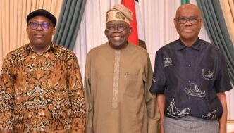 Rivers crisis: Again, Tinubu meets Fubara, Wike in Abuja