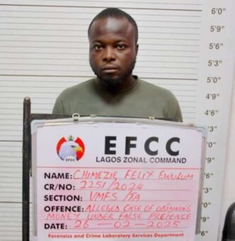 EFCC arraigns man, Ewulum Chimeze Felix, over 'N23.5m visa scam'