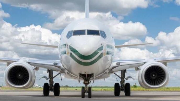 Nigeria’s 20-year-old presidential jet, purchased in 2005 under President Olusegun Obasanjo-led administration, has been put up for sale in Switzerland by the federal government. 
