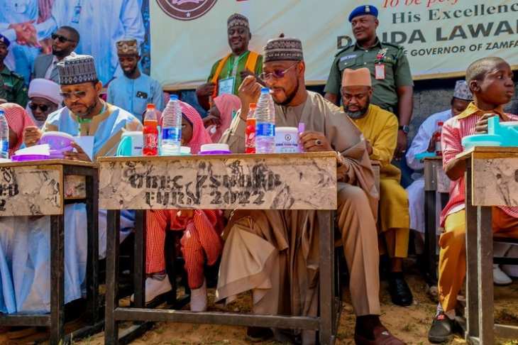 Governor Dauda Lawal of Zamfara State has commenced school feeding initiative programme aimed at curbing the alarming rise in the number of out-of-school children across the state.