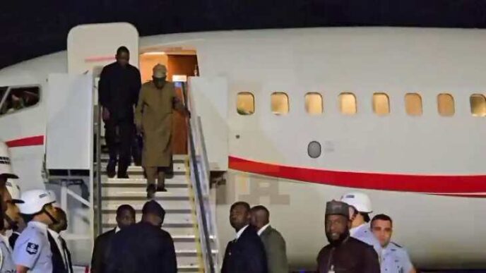 President Bola Tinubu has arrived in Rio de Janeiro, venue of this year's BRICS group of nations' summit, after completing a six-day state visit to St Lucia.