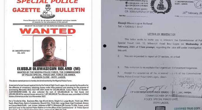 Bizman, Elusoji Oluwasegun Roland declared wanted over 'N1.2bn fraud'