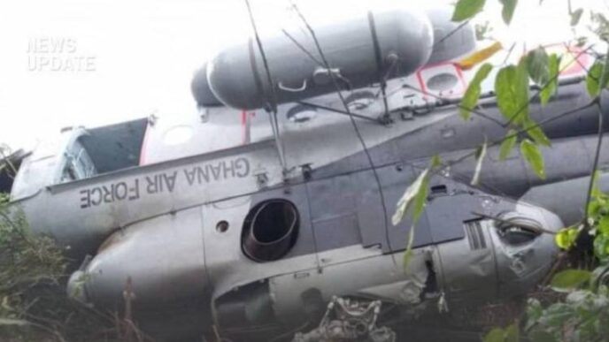 JUST IN: Ghana mourns as two ministers, six others die in helicopter crash