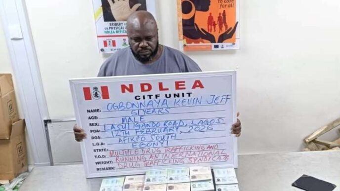 NDLEA arraigns drug kingpin, Ogbonnaya Kevin Jeff, trial begins Nov 11