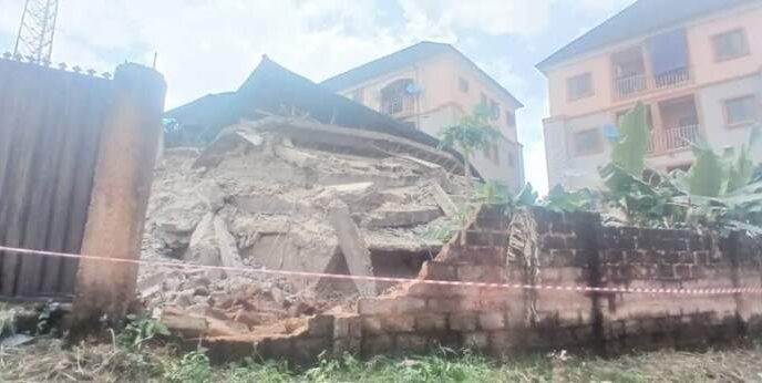 Many trapped as three-storey building collapses in Anambra