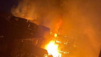 Goods worth millions destroyed as fire guts Emab plaza in Lagos