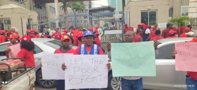 Women Affairs ministry Staff protest, slams Minister, Imaan Sulaiman-Ibrahim over poor welfare