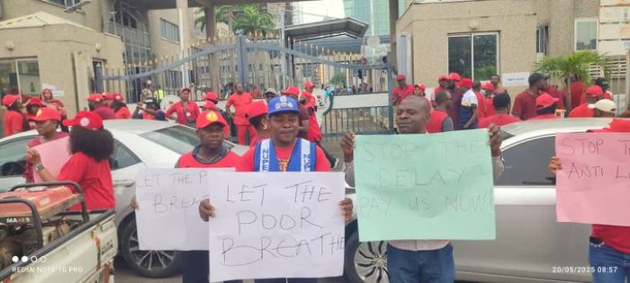 Women Affairs ministry Staff protest, slams Minister, Imaan Sulaiman-Ibrahim over poor welfare