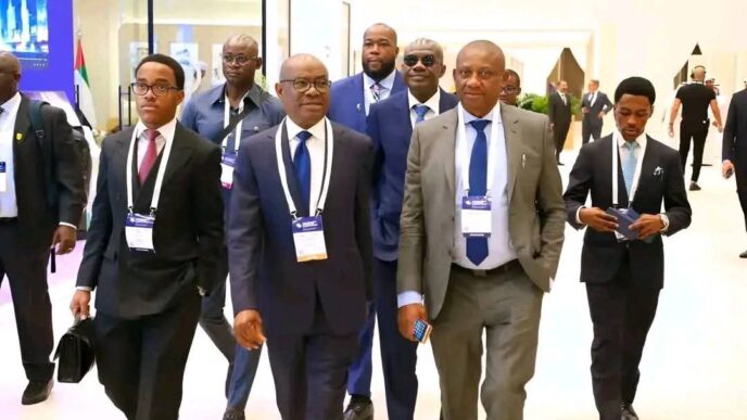 Netizens slam Wike for flying sons abroad on official trip