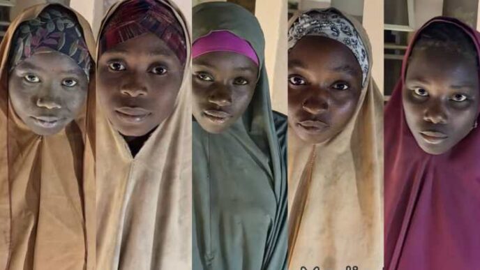12 girls abducted by ISWAP in Borno regain freedom [VIDEO]