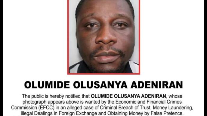EFCC declares EazzyTranzact boss, Olumide Olusanya Adeniran wanted