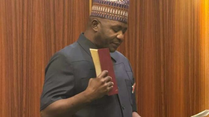 JUST IN: Tinubu swears-in ex-CDS, Musa, as defence minister