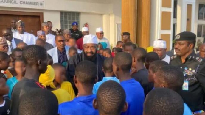 JUST IN: NSA hands over 100 rescued Niger schoolchildren to state govt