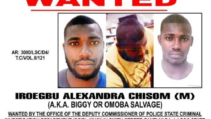 Iroegbu Alexandra Chisom declared wanted by police for alleged murder