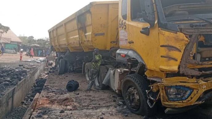 12 killed, three injured as truck rams into multiple vehicles