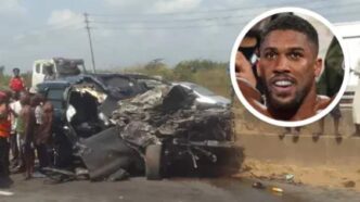Anthony Joshua's phone was stolen at accident scene - Family