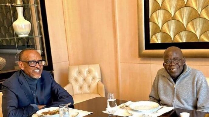 Tinubu–Kagame Paris meeting photo not AI-generated - Presidency