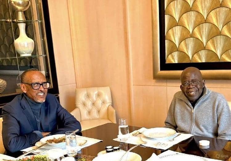 Tinubu–Kagame Paris meeting photo not AI-generated - Presidency