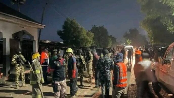 Eight suspects arrested over Borno mosque suicide bombing