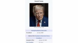 Trump posts self as 'acting president of Venezuela,' week after Maduro’s capture
