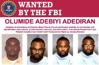 Olumide Adebiyi Adediran: Nigerian national wanted in US over bank fraud