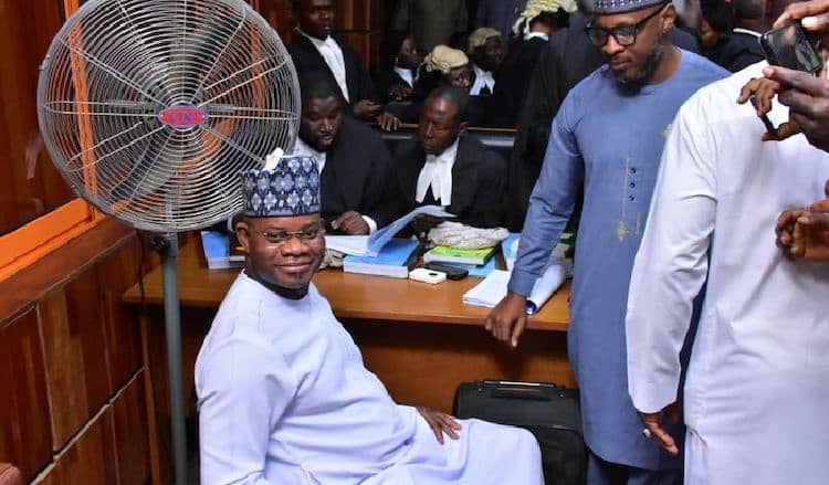 ‘N80.2bn fraud’: Yahaya Bello’s trial is political, lawyer tells court
