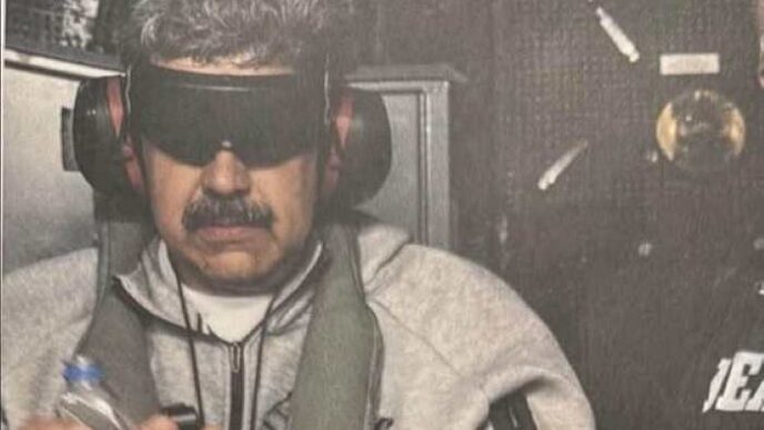 Trump releases photo of Maduro boarding US aircraft after airstrikes