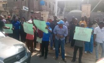 NLC, FCTA workers protest at industrial court, call for Wike's sack