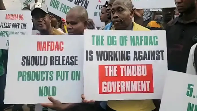 NAFDAC Lagos office locked as union protests sachet alcohol ban