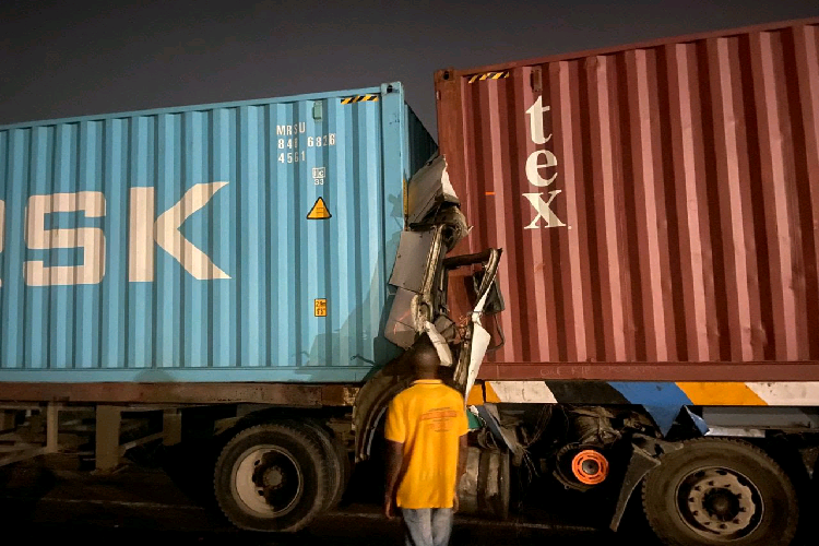Two die as container trucks collide on Oshodi–Apapa expressway