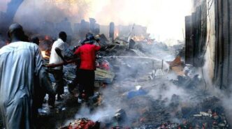 Fire razes building, destroys property in Gombe