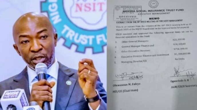 NSITF boss, Oluwaseun Mayomi Faleye in alleged ₦243bn scandal, 'linked' with 95 bank accounts traced to one BVN - Report